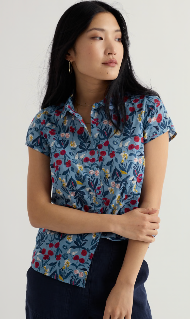 Rushmaker Shirt-Spring Stems Seascape Mix