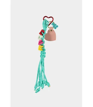 Bag charm love turquoise