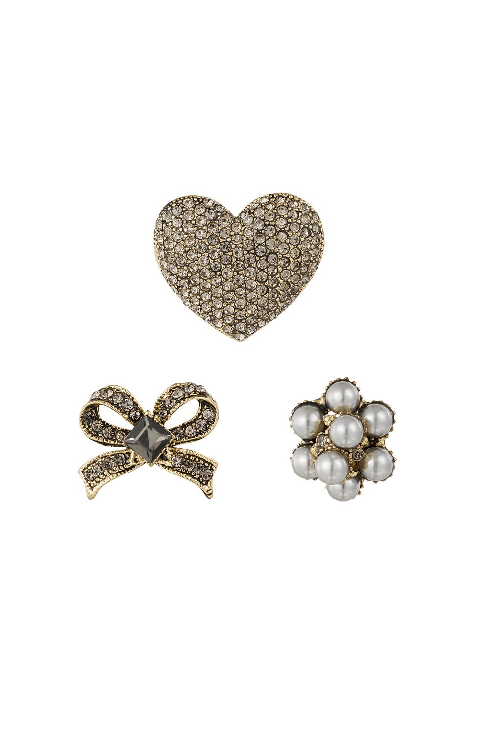 Broche set Champagne