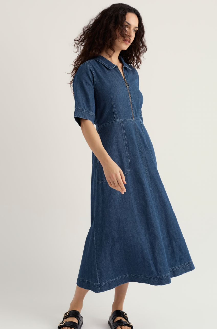 Gwenter Dress-Mid Wash