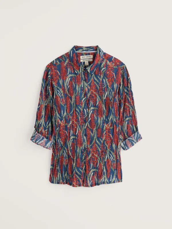 Larissa Shirt-Red Hot Poker Dusk