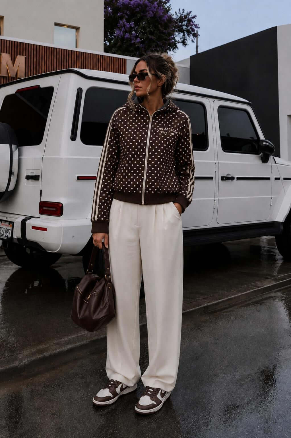 Stippen Vest met print - SoMuch Fashion