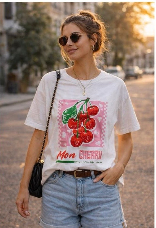 Shirt Kersen Print