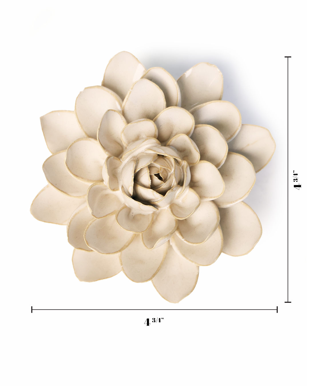 Ceramic Flower Wall Accessories Ivory Snowdrop - SoMuch Fashion