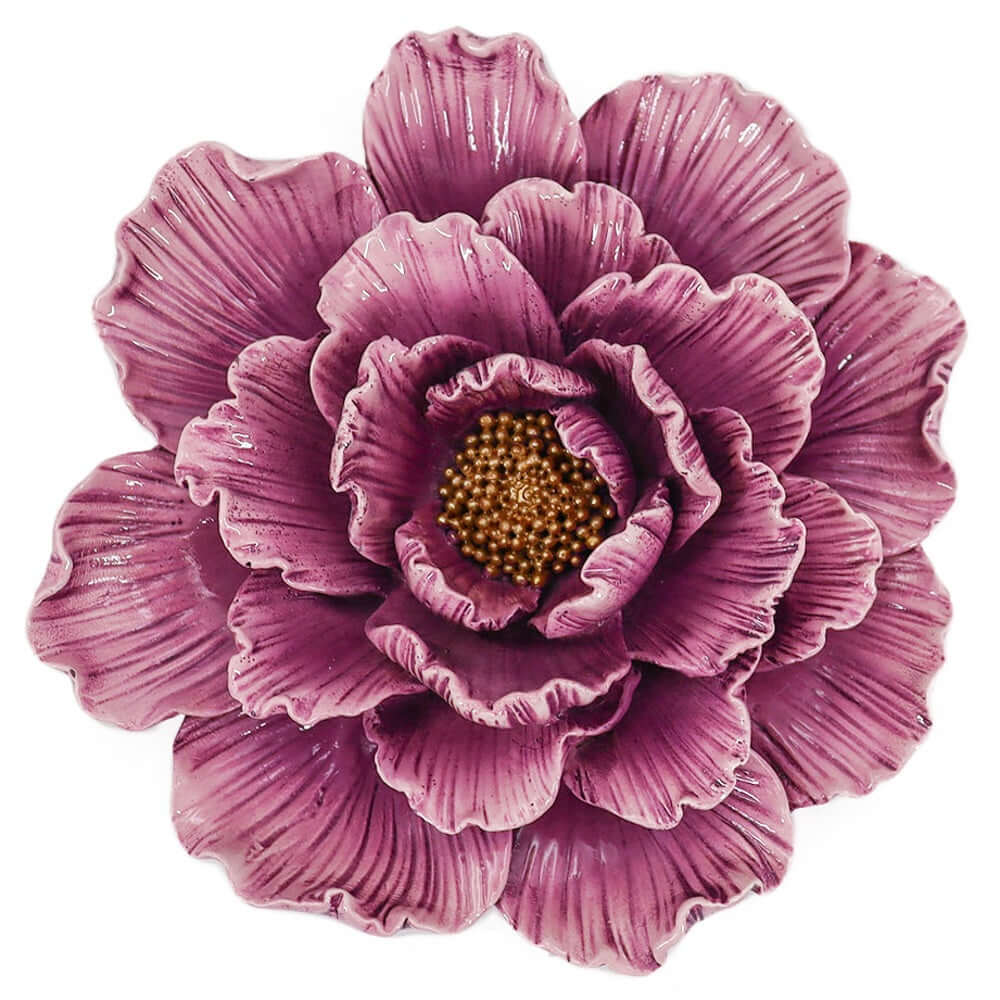 Wanddecoratie bloem paars