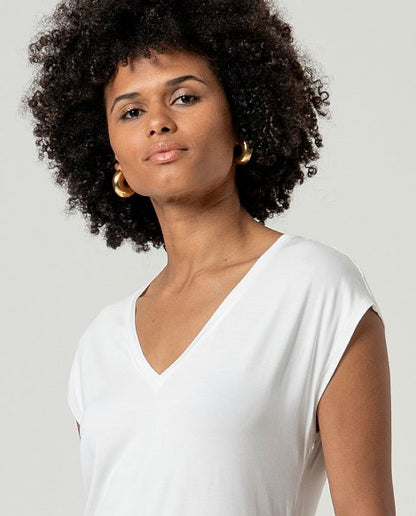 T-shirt met V-hals