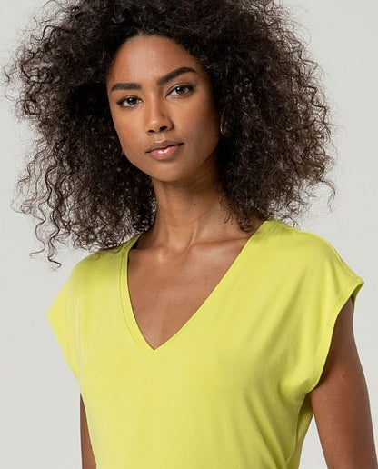 T-shirt met V-hals