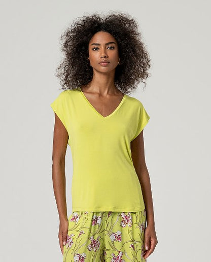 T-shirt met V-hals