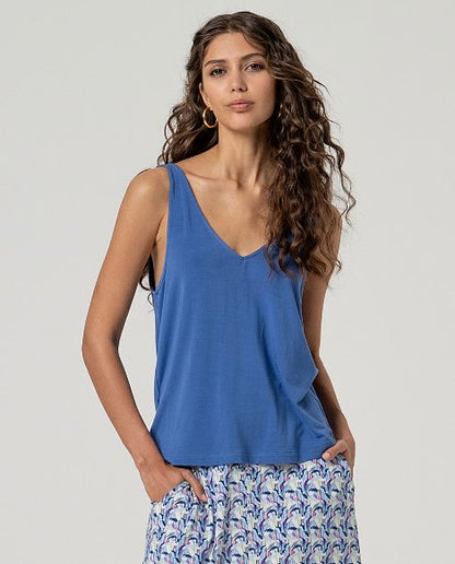 Strappy Top Blauw