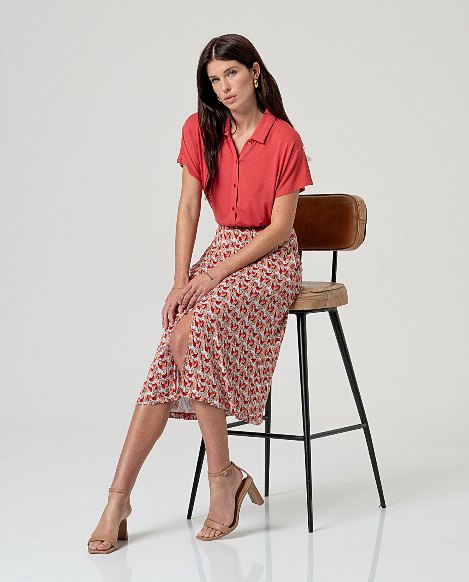 Long Skirt met split