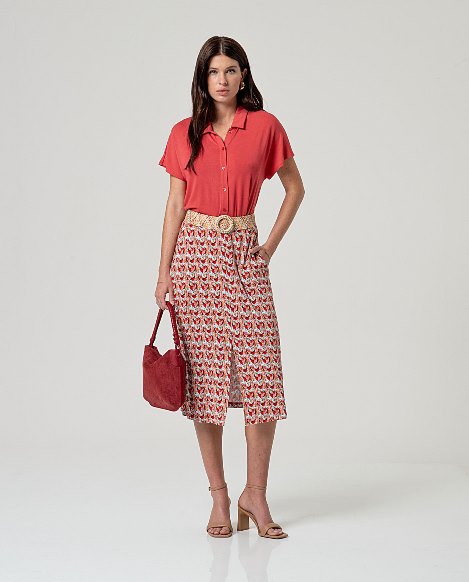 Long Skirt met split
