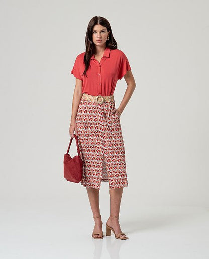 Long Skirt met split