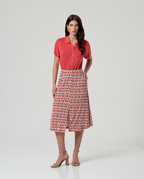 Long Skirt met split