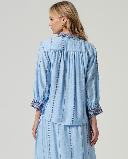 3/4 Wide Sleeve Blouse