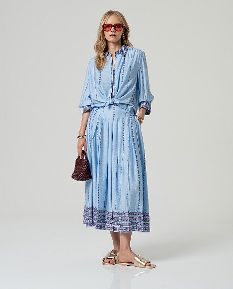 3/4 Wide Sleeve Blouse