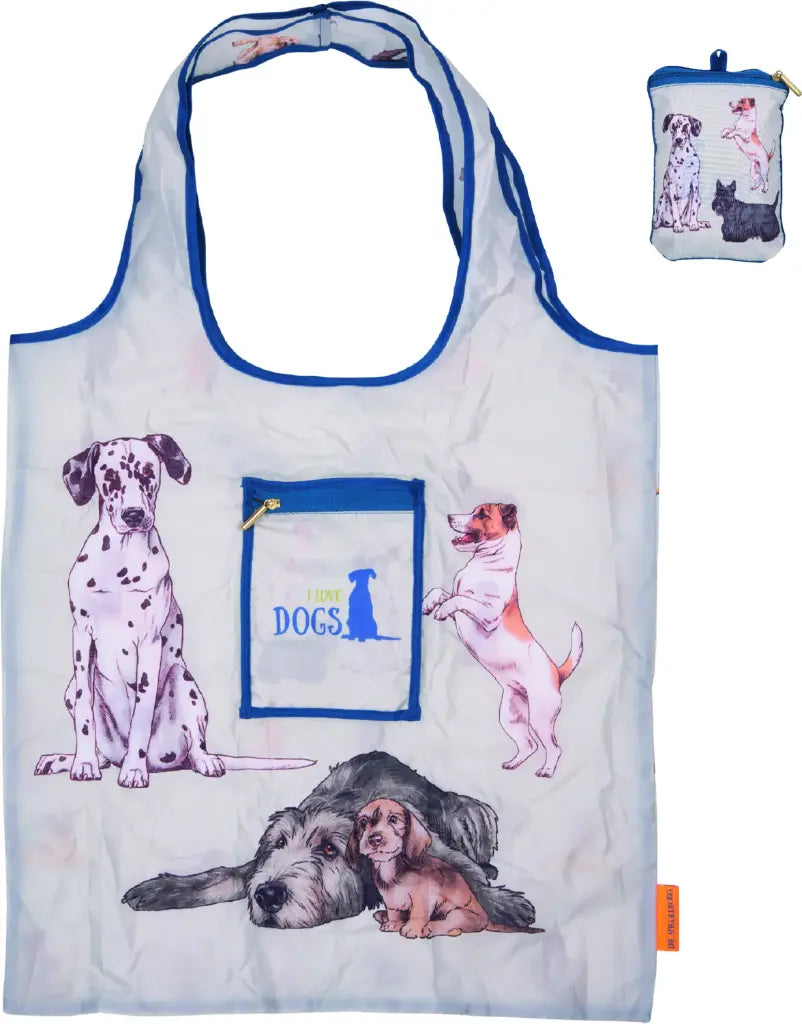 Handige tas met hondjes  print