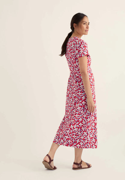 Veronica Dress-Posy Press Boat Red
