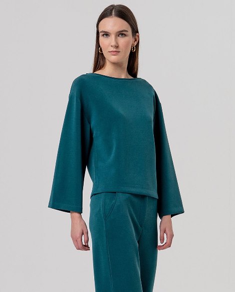 Wide t-shirt - Bottle Green