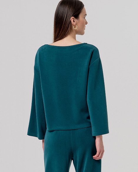 Wide t-shirt - Bottle Green