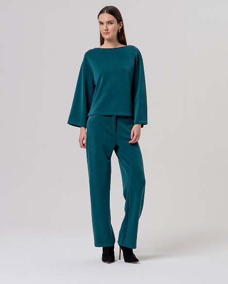 Wide t-shirt - Bottle Green