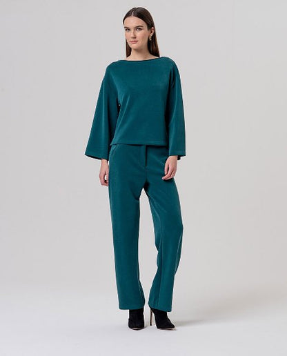 Wide t-shirt - Bottle Green