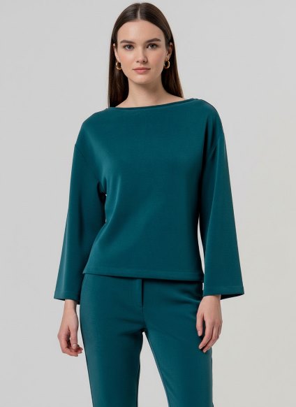 Wide t-shirt - Bottle Green