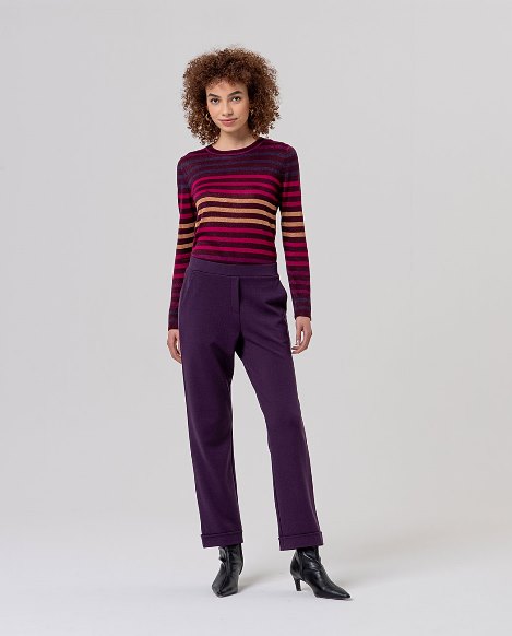 Chino style pants - Purple