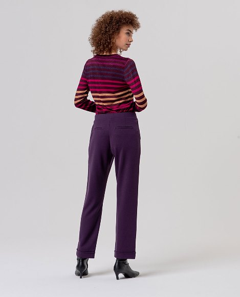 Chino style pants - Purple