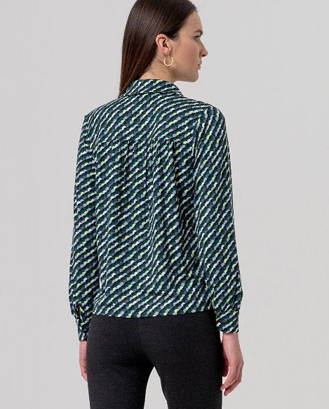 Wide style shirt - Bottle Green