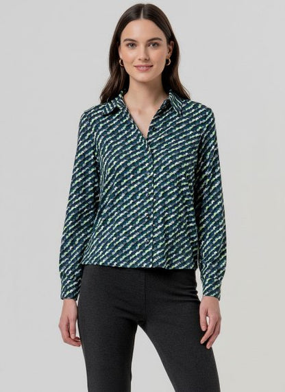 Wide style shirt - Bottle Green