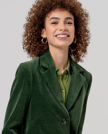 Blazer with printed lining - Khaki
