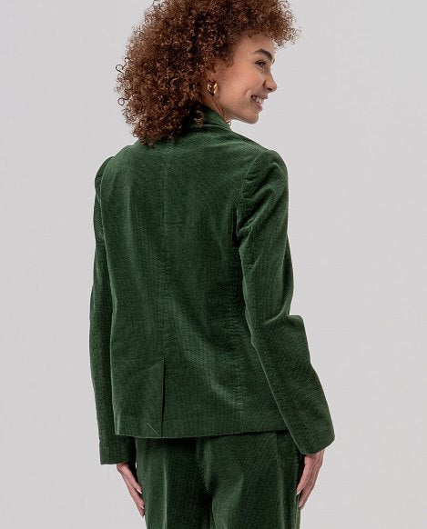 Blazer with printed lining - Khaki