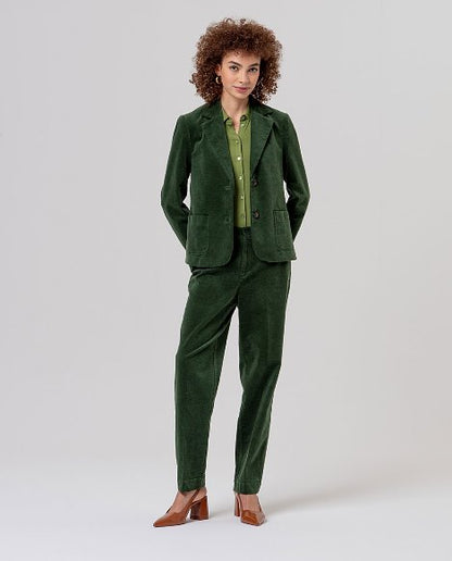 Blazer with printed lining - Khaki