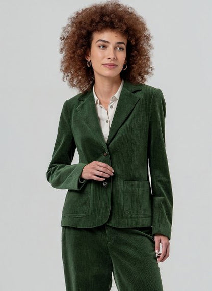 Blazer with printed lining - Khaki