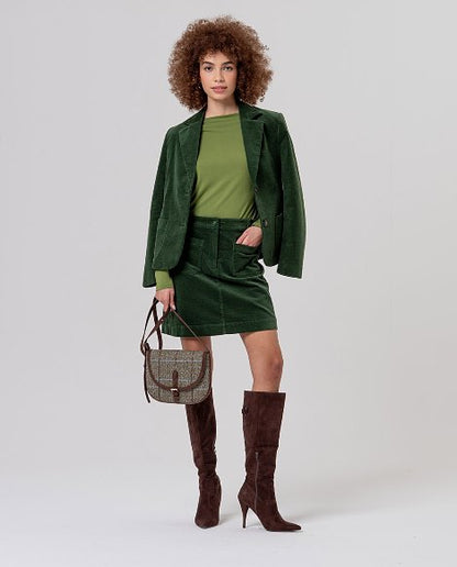 Blazer with printed lining - Khaki