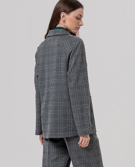 Wide american style  Blazer  Grey