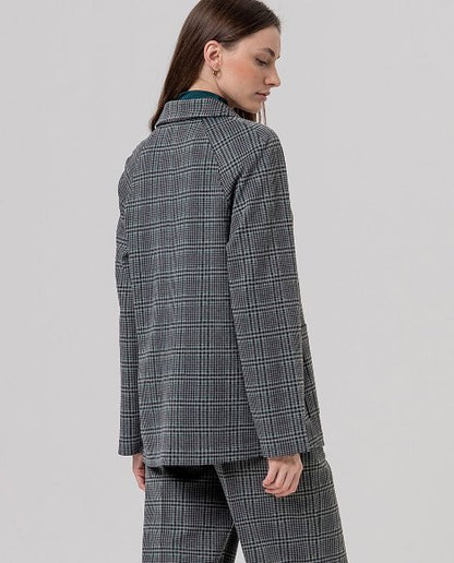 Wide american style  Blazer  Grey