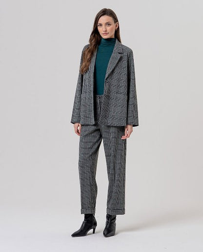 Wide american style  Blazer  Grey