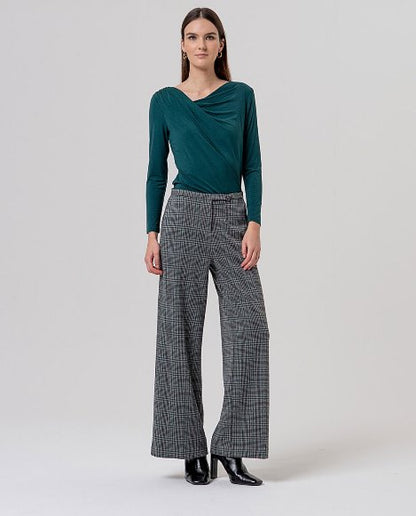 Wide trousers with narrow waist - Grey