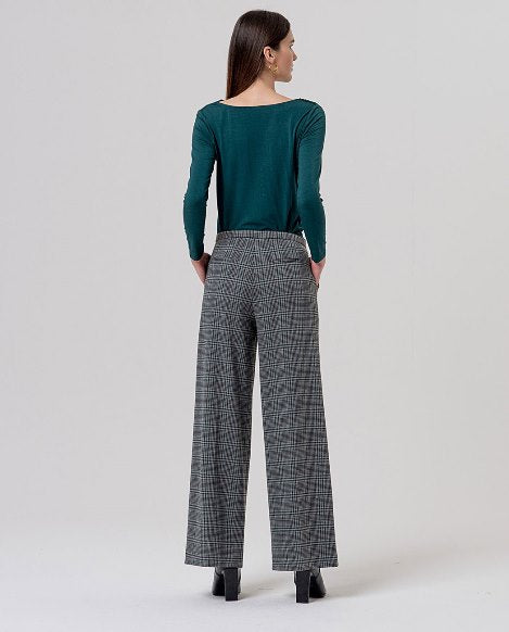 Wide trousers with narrow waist - Grey