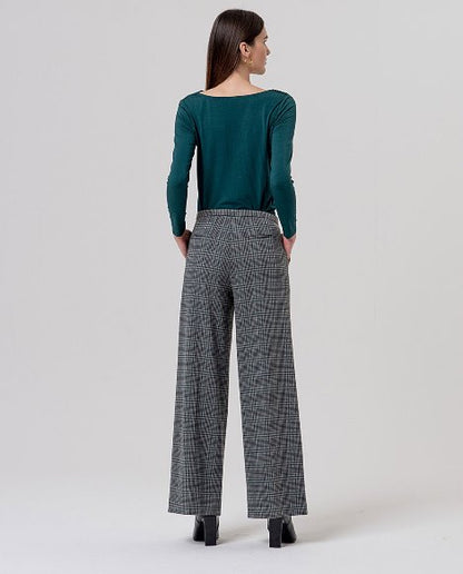 Wide trousers with narrow waist - Grey