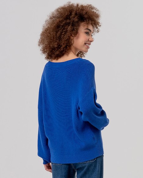 Epic neckline sweater - Cobalt Blue