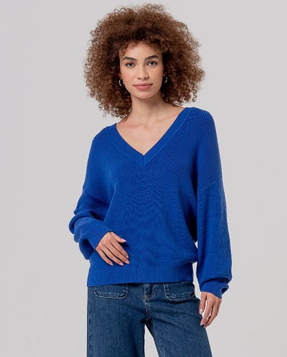 Epic neckline sweater - Cobalt Blue