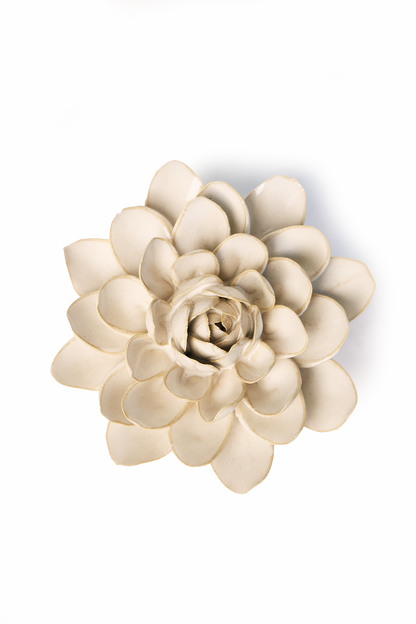 Ceramic Flower Wall Accessories Ivory Snowdrop - SoMuch Fashion