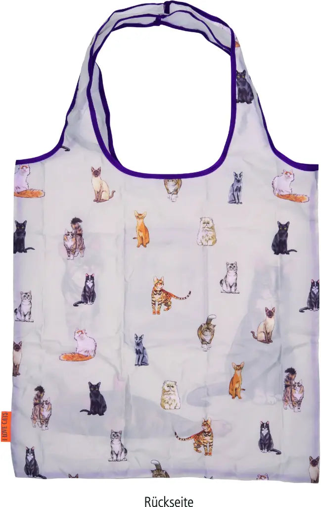 Handige Opvouwbare tas met poezenprint