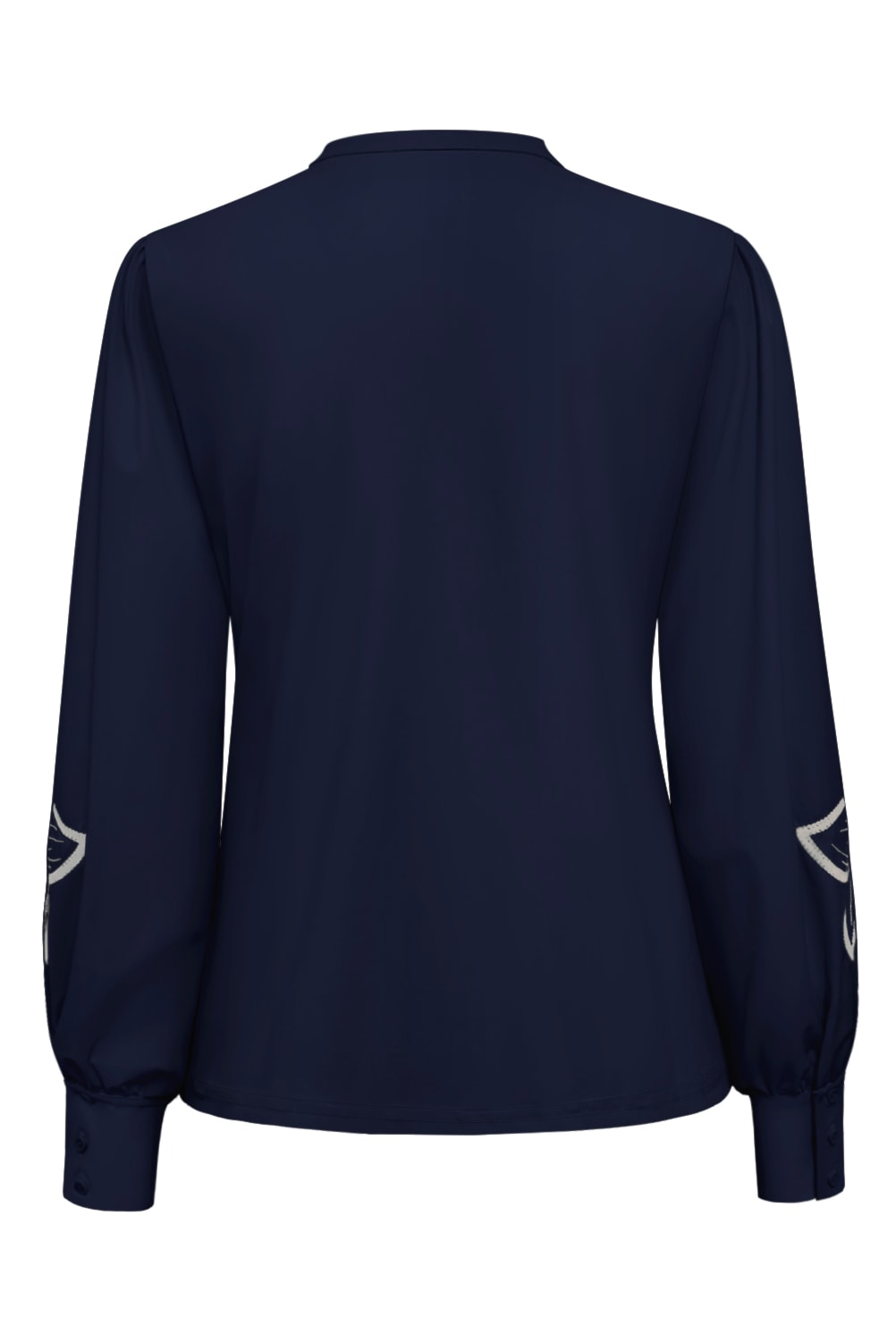 Blouse Flower Embroidery On Sleeves