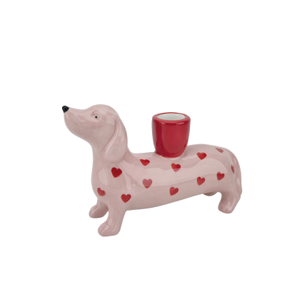 PRE ORDER Dog heart candle holder