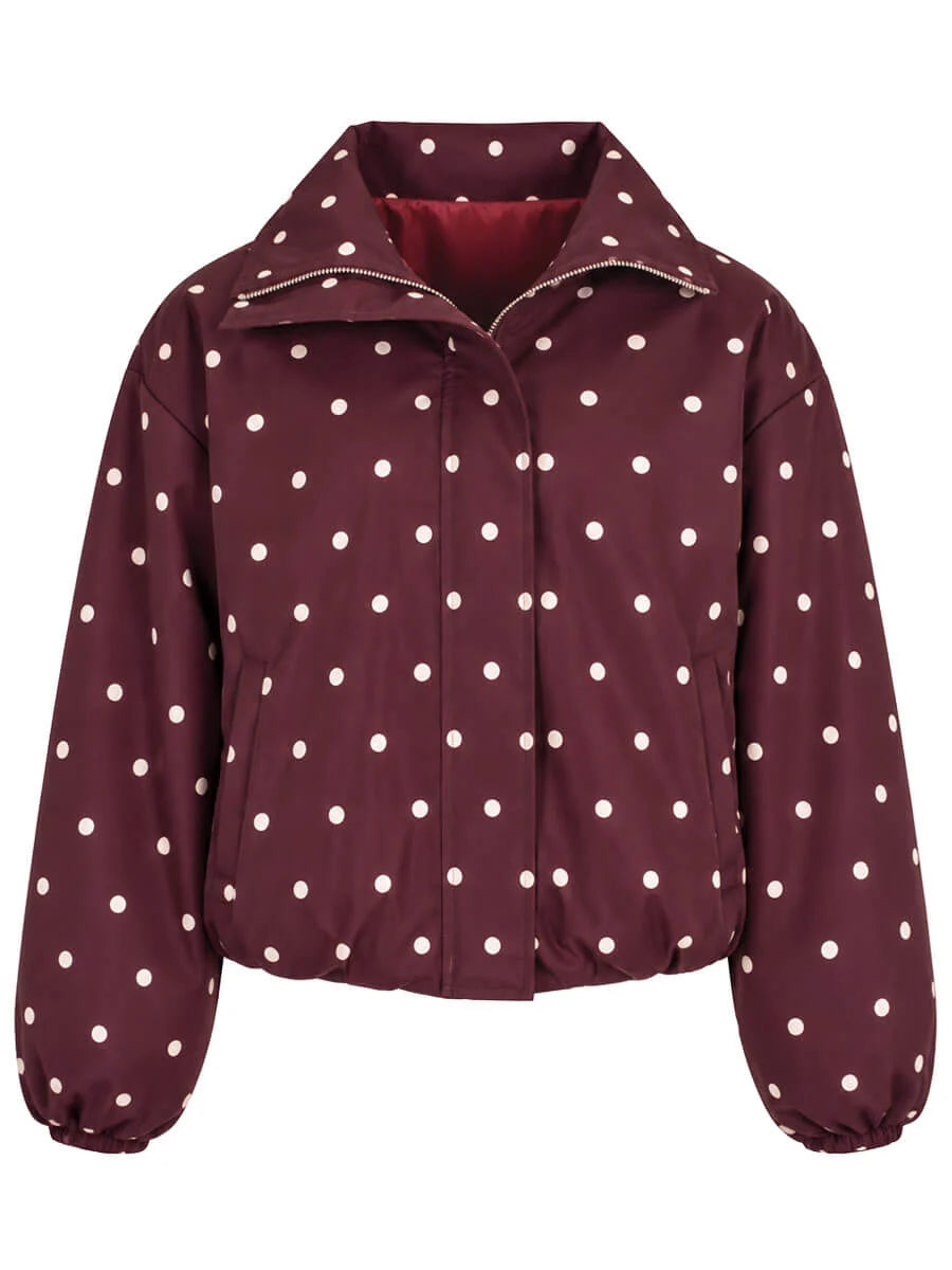 Jasje Polkadot Bordeaux Stippen