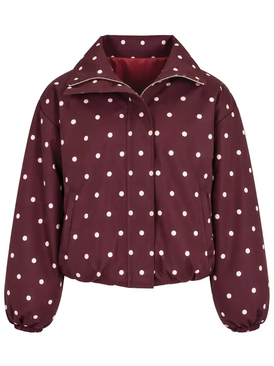 Jasje Polkadot Bordeaux Stippen - SoMuch Fashion