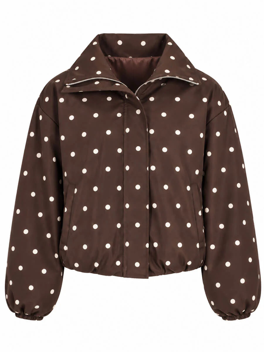 Jasje Polkadot Bruin Stippen